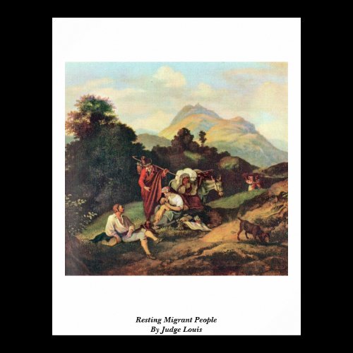 Resting Migrant People By Judge Louis Print