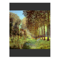 Resting on the river bank by Alfred Sisley postcards