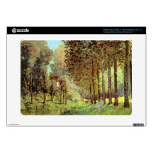 Resting on the river bank by Alfred Sisley Samsung Chromebook Skin