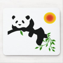 Resting Panda. Mouse Pads