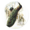 Resting Peacocks stickers