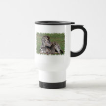 Resting Zebra Plastic Travel Mug