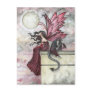 Restless Ruby Fairy and Dragon Postcard