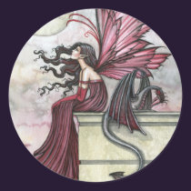 Restless Ruby Fairy Dragon Sticker stickers