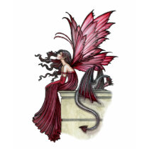 Restless Ruby Gothic Red Fairy and Dragon t-shirts
