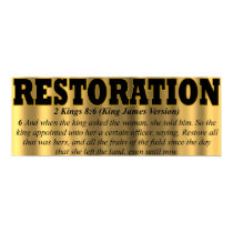 Restoration Print posters