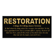 Restoration Rack Card rack cards