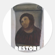 RESTORE 1 ROUND STICKER