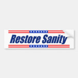 Restore Sanity Bumper Stickers