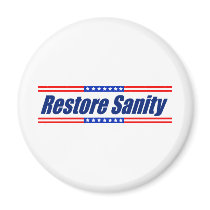Restore Sanity Refrigerator Magnet