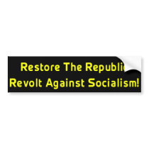 Restore The Republic Bumper Sticker bumper stickers by hqbumperstickers Restore The Republic Bumper Sticker bumper stickers