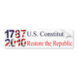 Restore the Republic bumper sticker