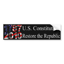 Restore the Republic bumper sticker bumper stickers
