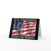 Restore the Republic greeting card