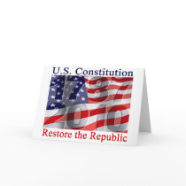 Restore the Republic greeting card