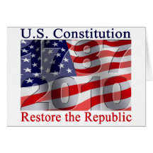 Restore the Republic greeting card
