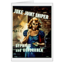 RESTORED "Juke Joint Sniper" WWII Health Poster cards