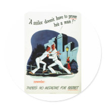 RESTORED "No medicine for..." WWII Health Poster stickers by harlowandcompany RESTORED "No medicine for..." WWII Health Poster stickers