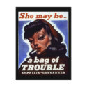 RESTORED "She might be a bag of trouble" WWII postcards by harlowandcompany RESTORED "She might be a bag of trouble" WWII postcards