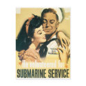 RESTORED Submarine Navy Propaganda Poster postcards