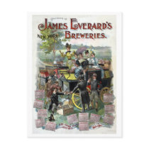 Restored Vintage New York Brewery calendar Post Card