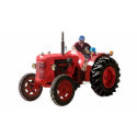 restored vintage red tractor hat