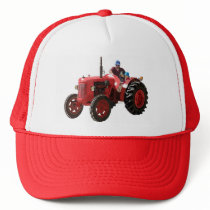 restored vintage red tractor hats by crazyhair13 restored vintage red tractor hats