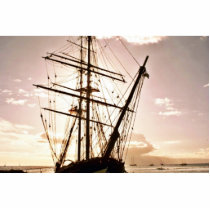 Restored Whaler ""Carthaginian"" - Lahaina, Maui Photo Sculptures
