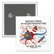 Restructuring My Neurotransmitters Is Hard To Do Pinback Buttons