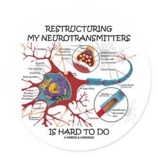 Restructuring My Neurotransmitters Is Hard To Do sticker