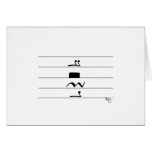 Rests - Music Joke Cartoon Greeting Card