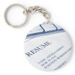 resume or cv job application keychains