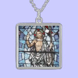 Resurrectio of Jesus stained glass window Necklace necklaces