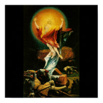 Resurrection of Christ - Poster - Black background posters