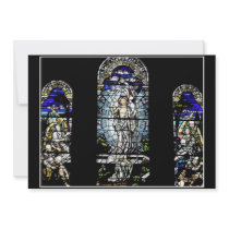 Resurrection of Jesus Stained Glass Window Personalized Invite