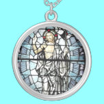Resurrection of Jesus Stained Glass Window necklaces