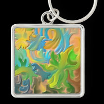 "Resurrection" Square Keychain keychains