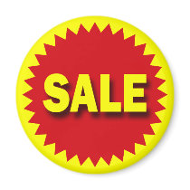 RETAIL BADGE - SALE magnets