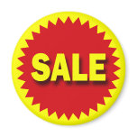 RETAIL BADGE - SALE magnets