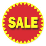 RETAIL BADGE - SALE STICKER