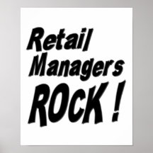 Retail Managers Rock! Poster Print