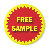 RETAIL SALE BADGE - FREE SAMPLE magnets