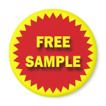 RETAIL SALE BADGE - FREE SAMPLE magnets