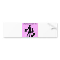retail therapy bumper stickers