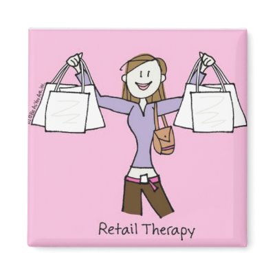 Retail Therapy Magnet by krislong