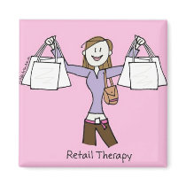 Retail Therapy magnets
