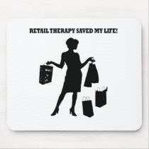 Retail therapy mousepads by jonnydowntown Retail therapy mousepads