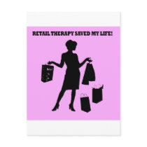 retail therapy postcards