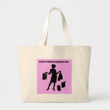 retail therapy tote bag