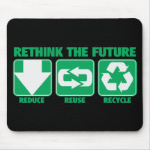 Rethink The Future, Recycle Mousepad